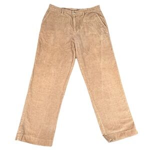 Weatherproof Mens 34x29 Brown Corduroy Pants Straight Leg Casual Cotton